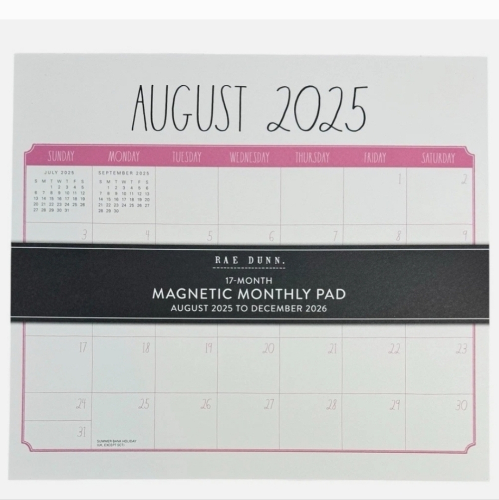 Rae Dunn Magnetic Monthly Pad